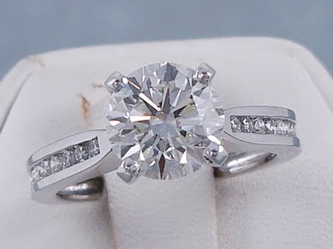 1.82 ctw Round Cut Diamond Engagement Ring H VS2 | BigDiamondsUSA