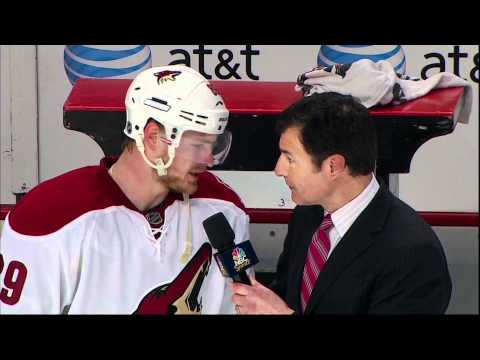 Mikkel Boedker OT game winner goal. Phoenix Coyotes vs Chicago Blackhawks 4/17/12 NHL Hockey