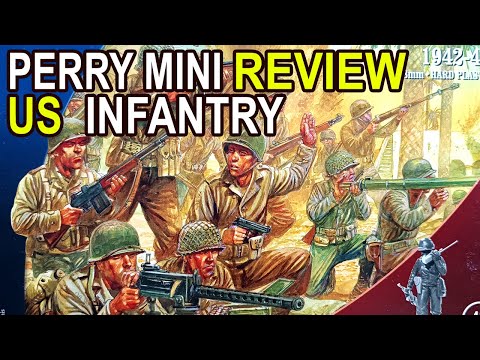 US WW2 INFANTRY PERRY MINIATURES REVIEW! I use these for BOLT ACTION! 28mm Plastic Soldiers!!!