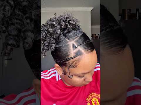 Which letter should I do next? #hairstyletutorial #naturalhair