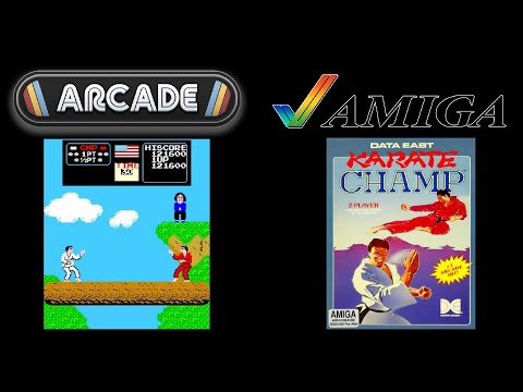 Karate Champ - Arcade VS Amiga