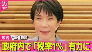 【政治】高市首相が実現目指す“消費減税”政府内で「税率1％」案が有力に ──政治ニュースまとめ （日テレNEWS LIVE）