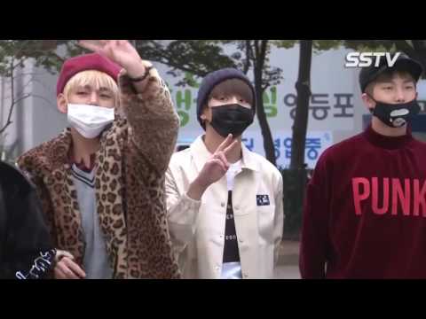 BTS at Music Bank Arrival 161104