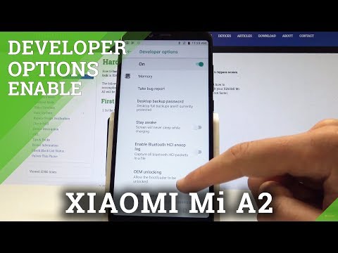 How to Enable Developer Options on XIAOMI Mi A2 - Allow OEM Unlock & USB Debugging