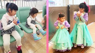 ビビディ・バビディ・ブティックでNAO＆EMAアリエルに変身💛