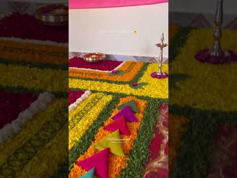 Halad ghana 🌼 #decoration #maharashtrianwedding #ghana #haldi #flowers #explore #weddingdecor #fyp