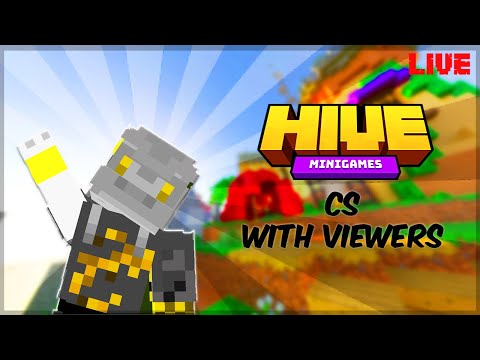 xHYDRAx - 🔴HIVE With Viewers | Minecraft Bedrock LIVE(CS/Party) 1.7k?| HIVE PVP/PVE