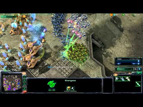 -Starcraft 2- Banelings melt Mass Marines [Low-Level 2010 Gameplay]