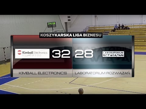Kimball Electronics vs Laboratorium Rozwiązań - XII kolejka - Poznań - Koszykarska Liga Biznesu
