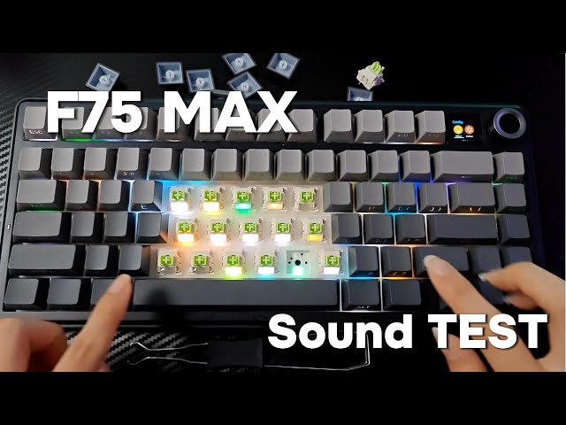 Clavier Aula F75 Max Gaming Mécanique 75% Sans Fil TFT RGB Hot-Swap video