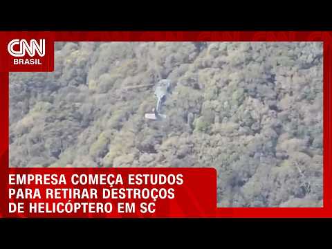 Helicóptero com Rick: empresa começa estudos para retirar destroços em SC | CNN NOVO DIA