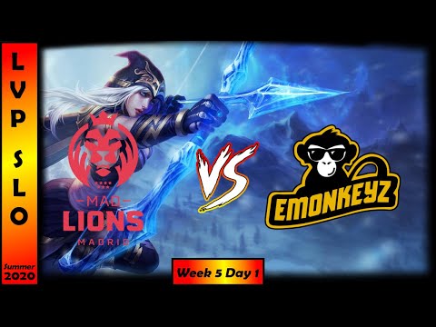 MAD Lions Madrid vs eMonkeyz Highlights | SuperLiga Orange Summer 2020 | Week 5 Day 1