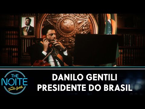 Danilo Gentili vira Presidente do Brasil em videoclipe da banda Noturnall | The Noite (20/05/24)