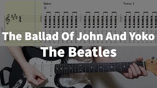 Download lagu The Beatles - The Ballad Of John And Yoko Guitar Tab mp3
