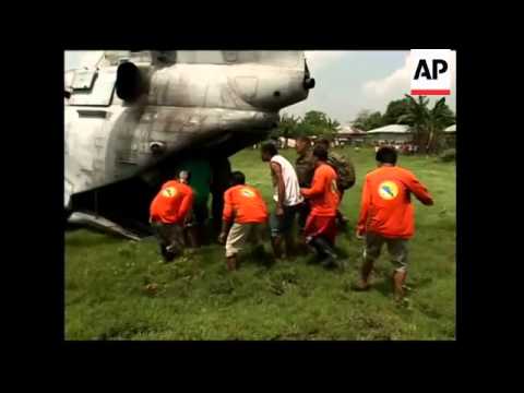 US forces based in Japan join relief efforts on Talim Island