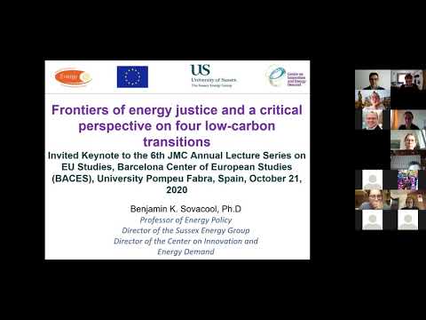 6th Annual Lecture JMC/BACES - Prof. B.K. Sovacool - Energy Injustice