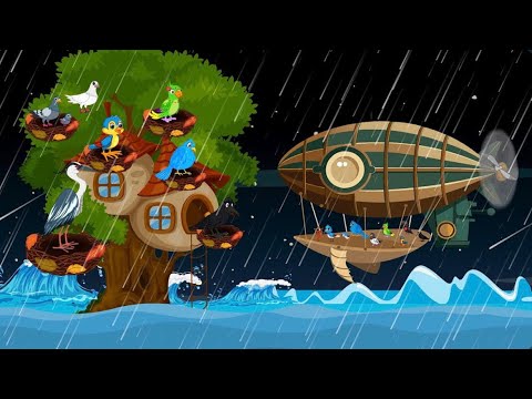 The Hardworking Mother Bird and Her Brave Daughter