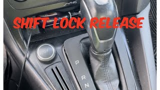#31 2015 Ford Focus Shift Lock Release