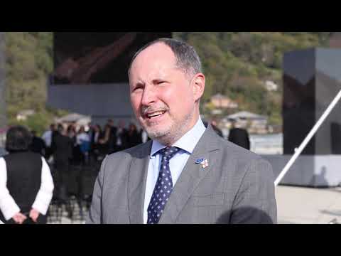 რიკოთის ჩქაროსნული მაგისტრალის 27 კმ-იანი მონაკვეთის გახსნის ღონისძიება