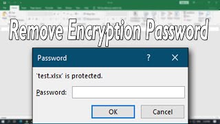 How To Remove Encryption Password From An Excel File 2016