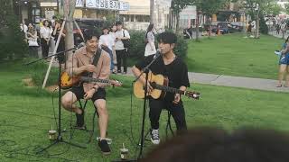 Sam Kim (#샘김) and Jung Juk Jae The One