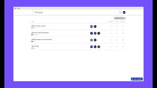 021 NoCodeMinute - Adding a Custom Forum to Your Site