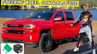 CHEVROLET SILVERADO STEERING WHEEL CONTROLS FUSE LOCATION REPLACEMENT 2014 2015 2016 2017 2018 2019