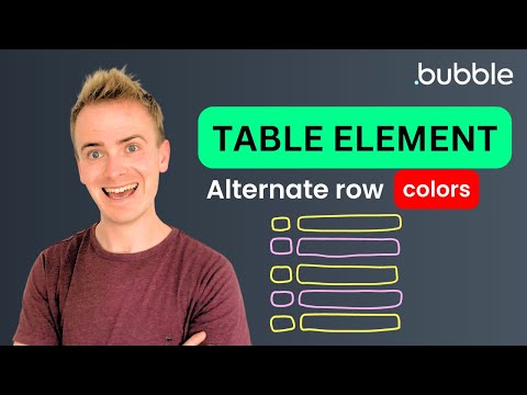 Bubble Table Element - Alternating Row Background Color thumbnail