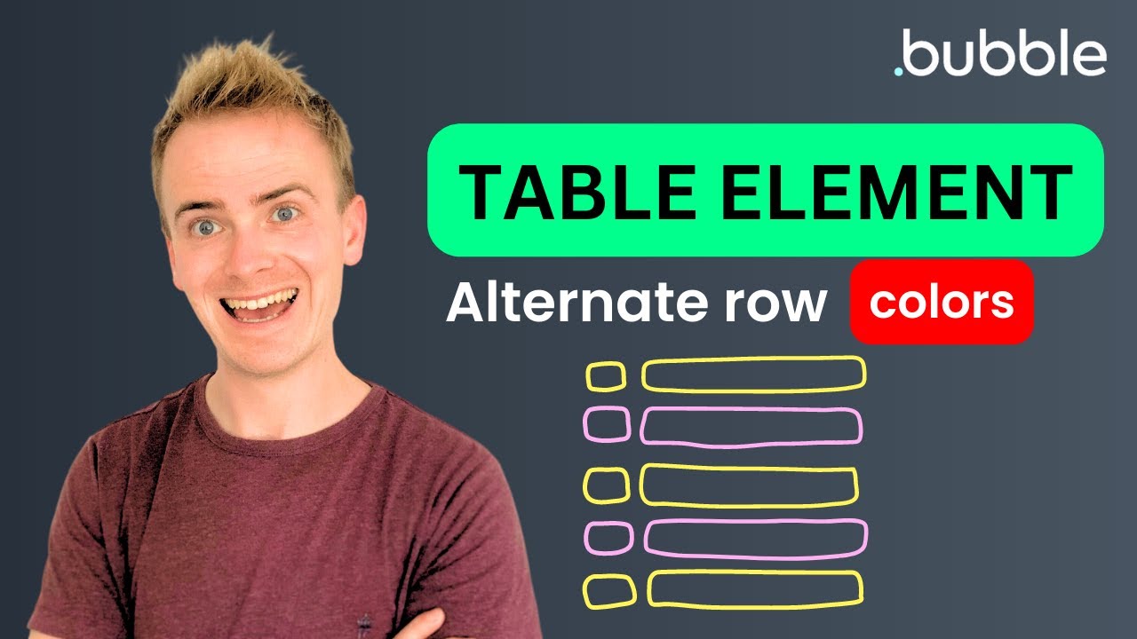 Bubble Table Element - Alternating Row Background Color thumbnail