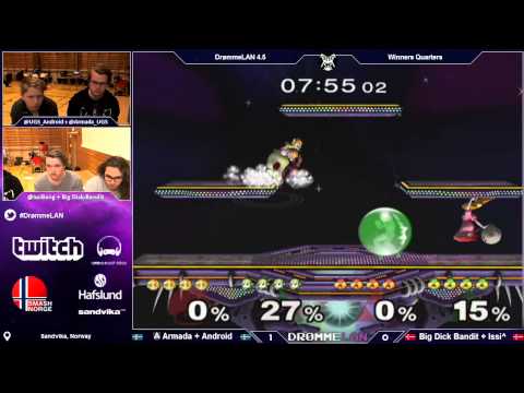 DL4.5 - [A]rmada + Android Vs. Big Dick Bandit + Issi^ - Winners Quarters - Melee Doubles