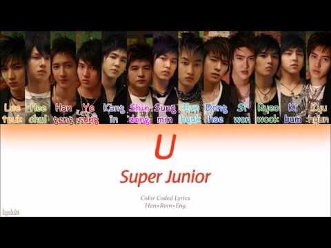 Super Junior (슈퍼주니어) – U (Color Coded Lyrics) [Han/Rom/Eng]