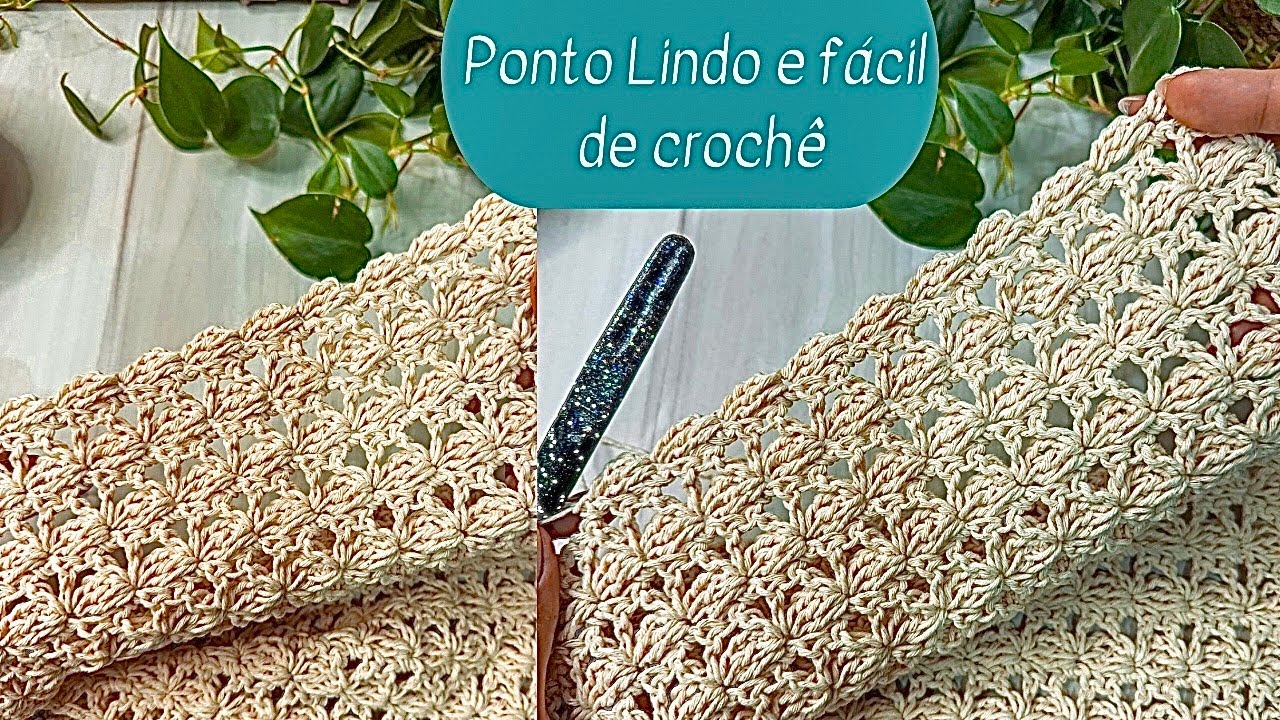 Ponto Lindo e fácil de crochê