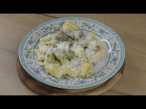 RIGATONI FATTI IN CASA CON PANCETTA E CARCIOFI - #iorestoacasa e cucino!