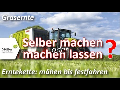 Grasernte 2020 - Grasernte machen lassen oder Grasernte selber machen - Silierwagen