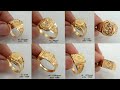 latest gold men's ring designs starting from price - 6580 || light weight gold men's ring designs ||