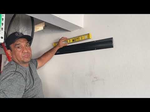 Review and build Lowes Kobalt K-rail bike rack and storage system.