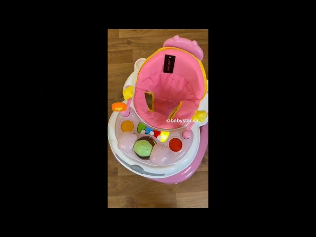 مشاية اطفال قابلة للطي مع أصوات موسيقى والعاب