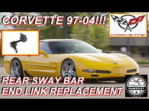 C5 Corvette Rear Sway Bar End Link Removal & Installation 1997-2004 How To Replace Change Stabilizer
