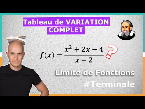 LIMITE avec les TABLEAUX de VARIATIONS - Exercice Corrigé - Terminale
