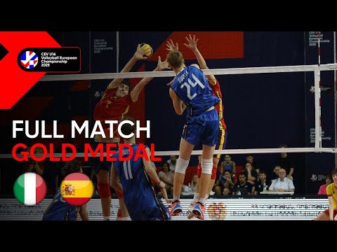 Full Match | Italy vs. Spain | CEV U16 Volleyball European Championship 2025 | Men (Gold Medal)