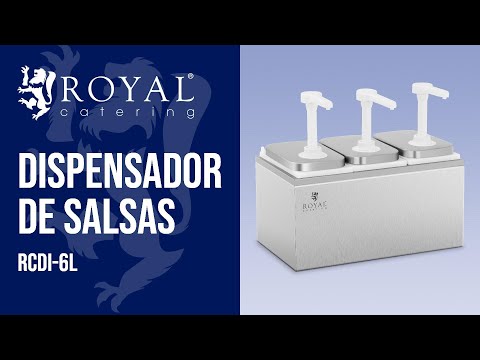 vídeo - Dispensador de salsas - 3 dosificadores - 3 x 2 L