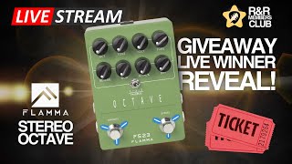 🎛️ I AM GIVING AWAY THE NEW FLAMMA STEREO OCTAVE PEDAL! Live Winner Reveal 🔥