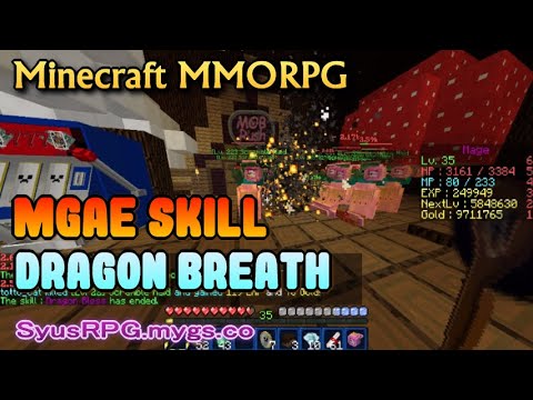 - Minecraft MMORPG - Syu's RPG [Skill mage Dragon breath](Old ver.)