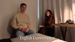REAL English Conversation (with subtitles) - Questions and Answers Listening Comprehension