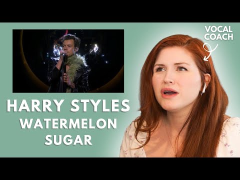 HARRY STYLES I watermelon sugar LIVE I vocal coach reacts!