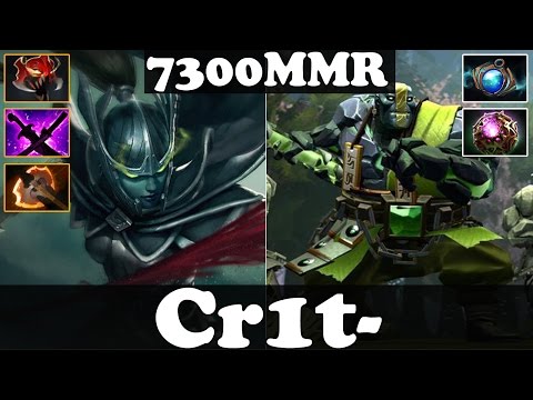 Dota 2 - Cr1t- 7300 MMR Plays Phantom Assassin And Earth Spirit - Ranked Gameplay