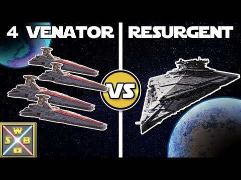 STAR WARS VERSUS: 4 VENATOREN VS. 1 STERNENZERSTÖRER der Ersten Ordnung - SWB Versus #47