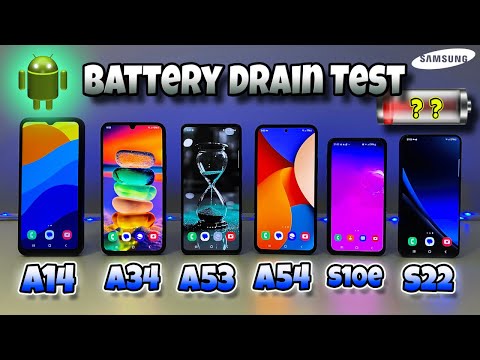Samsung S22 ∼ S10e ∼ A54 ∼ A53 ∼ A34 ∼ A14 Battery Drain Test 2024