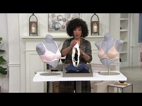 Breezies Jacquard Shine Unlined Support Bra on QVC