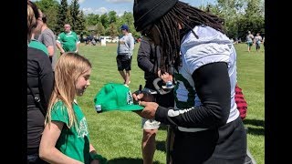 Saskatchewan Roughriders visit Humboldt to honour the community after fatal bus crash